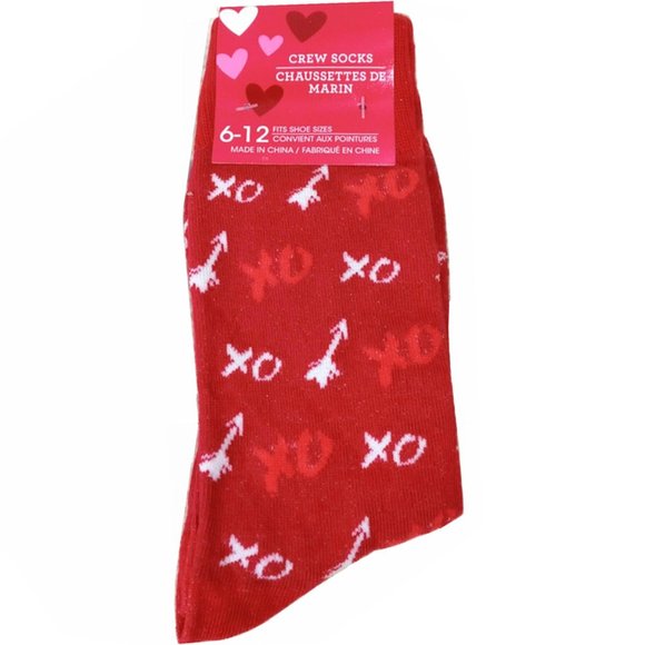 Other - *3/$15* Mens Valentine Cupids Arrow Love Socks